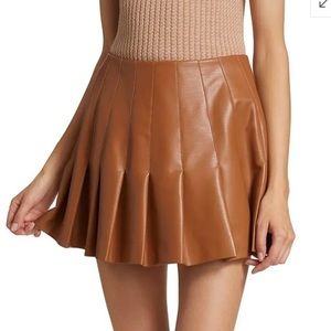 Alice & Olivia Vegan Leather Skirt NWT size 4